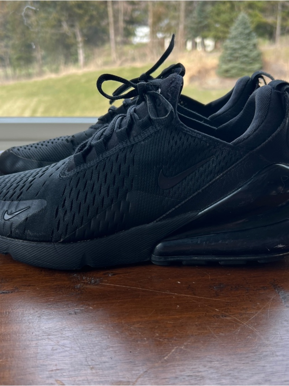 Nike Air Max 270 All-Black Men's Sneakers-size 8